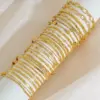 Wholesale Ion Plating (IP) Geometric 304 Stainless Steel Elegant Simple Style Streetwear Waterproof Non Tarnish 304 Stainless Steel Bracelets