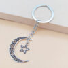 oly-b3b86735d21922ae9db8822d47738d5d Wholesale Five-Pointed Star Sun and Moon Pendant Retro Moon Combination Keychain Pendant