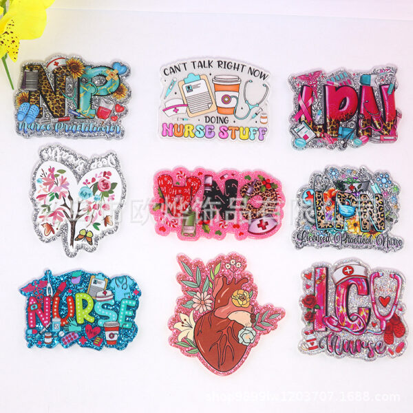 oly-b3cfca88b44242f3a54998aeae19159f Wholesale loose powder cartoon letters cute jewelry acrylic pin DIY patch accessories