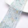 Wholesale Jewelry Natural Aquamarus Beads Round Beads DIY Bracelet Beads Jewelry Accessories Semi-finished Products