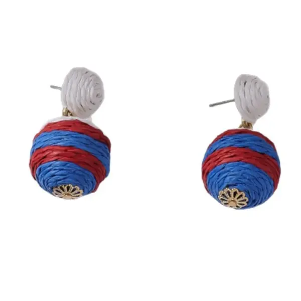 Wholesale Creative Waterdrop Shaped Earrings Women's Luxury Minimalist Style Grass Material Festival Theme Jewelry Accessory