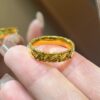 Wholesale  style non-fading gold broken ice couple ring fashion time broken ice ring female Valentine's Day