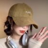 oly-b3e9920a792e0e70a72869ea6edea4c1 Wholesale Japanese Style Sanding Big Head Simple Fashion Cap Men's Large and Deepened Face Small Casual All-match Baseball Cap Women