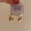 oly-b3f442ab652859315d6d374974ba5360 Wholesale Suitable for square face ~ retro matte golden earrings French hoop earrings circle earrings women's high-class temperament