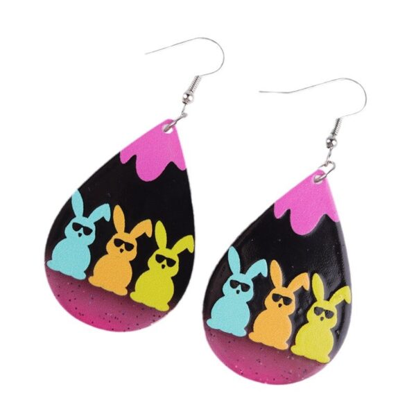 oly-b3fdd7aa0ab913008c98d8af2c82f24f Wholesale Easter color sunglasses Rabbit printed earrings earrings female acrylic simple personalized earrings