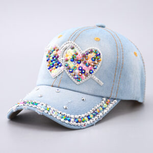 Light blue love arrow colored diamonds / Adjustable