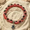 Wholesale Bohemian Palm Resin Bracelet With Waterproof Non Tarnish Multicolor Cord In Chain, Unisex Style