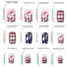 Wholesale Detachable American Flag Design Nail Stickers Striped Wearable Fake Nails Triangle French Style