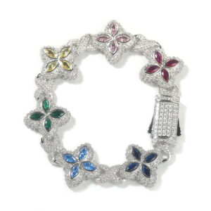 Silver iridescent / 7inch bracelet