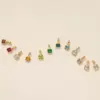Wholesale 1 Piece 201 Stainless Steel 304 Stainless Steel Glass Geometric Square Pendant Necklace