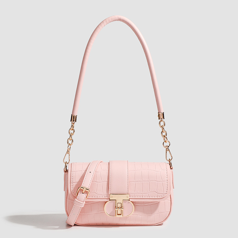 Wholesale Pink Rhomboid Underarm Bag Tanabata Birthday Gift for Girls 2025 New All-match Single Shoulder Crossover Small Square Bag for Women