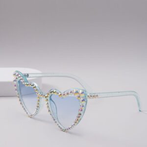 Transparent blue full of diamonds