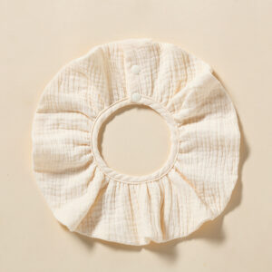 Milk white (round saliva towel)