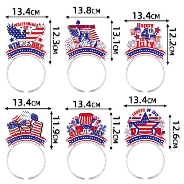 Wholesale 4th Of July Party Hairband Festival Decoration Props American National Day Celebration Headwear Photography Props
