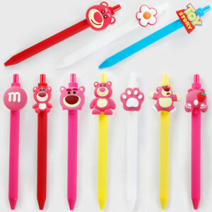 oly-b49330b9d887a5d978c8621161ccd411 Wholesale Candy-colored pen holder black gel pen water pen hand account stationery simple cartoon sign pen for primary and secondary school students