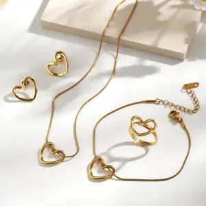 A Suit / Necklace Approx.: 430+50mm; Bracelet Approx.: 180+50mm / 1 Set/Package
