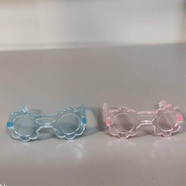 Wholesale Barbie Doll Toy Accessories Glasses 30cm Princess Doll Crystal Clear Glasses 8 Duck Glasses