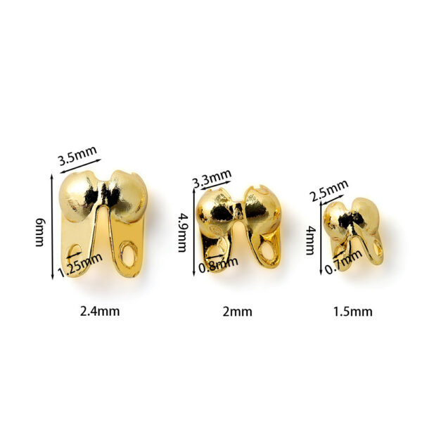 oly-b4c338e3fa54c6ca362485ed2655edca Wholesale Double buckle jewelry buckle 14k18k color retention side buckle fixed buckle diy bracelet necklace closing connection buckle