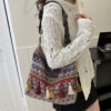 Wholesale Spring and Summer Ethnic Style Retro Large Capacity Women's Shoulder Bag Style Tassel Casual Crossbody Women's Bag