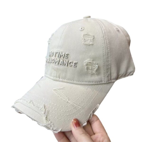 oly-b4eca95f590b3316aa6789a3993048b2 Wholesale Baseball Cap Hole Old Duck Tongue Hat Women's Fashion Trend Wide Brim Big Face Small Face