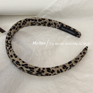 2cm light leopard print headband