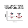 Wholesale Temporary Waterproof Tattoo Sticker American Independence Day Flag Design One-time Use Party Gift Synthetic Material