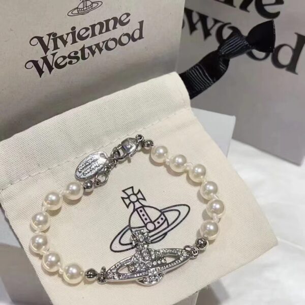 oly-b53ea8beb767d356352b6fb4a085b907 Wholesale Empress Dowager Saturn Bracelet High Version Classic Saturn Diamond Pearl Bracelet Light Luxury All-match Pearl Bracelet