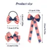 Wholesale Decorative Bow Hair Clip American Independence Day Flag Design Girl Hairband Festival Accessories Hair Clip