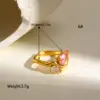 Wholesale 304 Stainless Steel Geometric Snake PVD Coated Real Gold Plated Casual Modern Style Commute Waterproof Non Tarnish Open Rings Rings