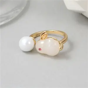 14K Gold H-10709 (Pearl Style)