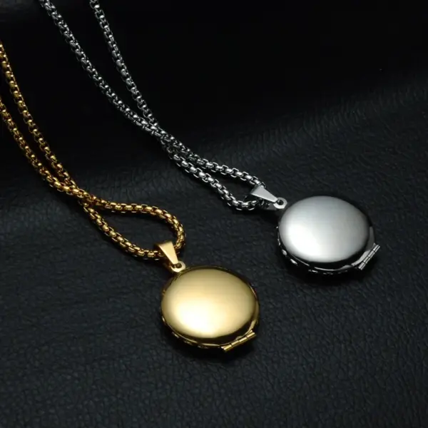 Wholesale Waterproof Non Tarnish Grid Necklace For Adults With PVD Coated Golden Plated 304 Stainless Steel Box Chain