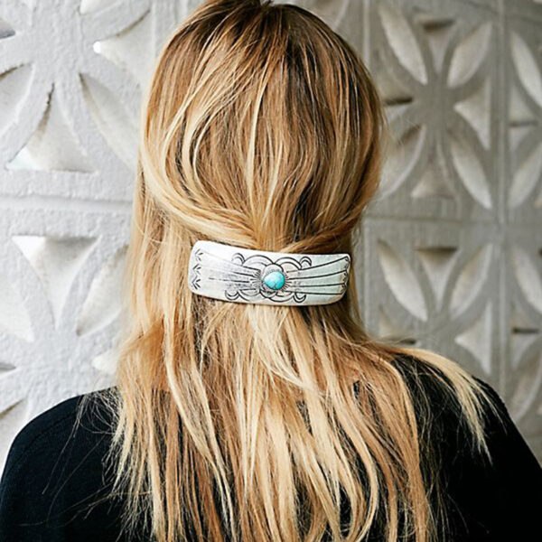 Wholesale sales hair accessories fashion retro and wind hair clip set gem spring clip
