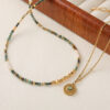oly-b55397034e73faa4a995bc37331e2711 Wholesale Natural Freshwater Pearl African Turquoise Handmade Beaded Necklace Original Design Niche Czech Beads Clavicle Chain