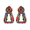 Wholesale 1 Pair Retro Flower Steel Needle Inlay Artificial Pearls Zircon Women's Earrings
