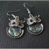 Wholesale retro style shell owl elephant color shell earrings retro special earrings wholesale in stock