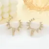 Wholesale Rhombus Copper Earrings With Rhinestones, Featuring 925 Sterling Silver Posts, Unisex Stud Earrings In Exaggerated Style