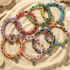 Wholesale Bohemian Palm Resin Bracelet With Waterproof Non Tarnish Multicolor Cord In Chain, Unisex Style