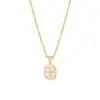 Wholesale Round Copper Pendant Necklace With Zircon Inlay On Snake Chain, Unisex Jewelry Accessory