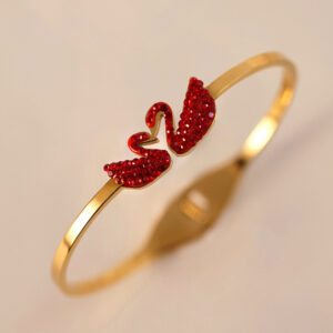 Red / Full body stainless steel + electroplated 18k gold