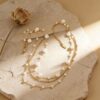 Wholesale 304 Stainless Steel Pearl Necklace, Vintage Jewelry, Multi-layered Wear