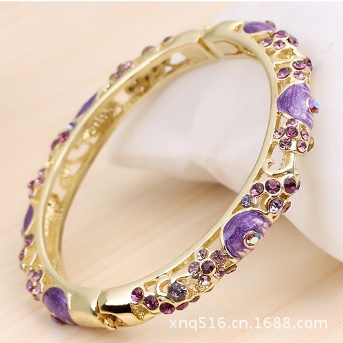 oly-b5fdb58e8f1e34e4b5525ccc9c4db278 Wholesale Beijing Cloisonne Bracelet Alloy Gold Plated Crystal Ethnic Jewelry Jewelry Bracelet