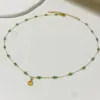 Wholesale Jewelry Casual Simple Style Shell Titanium Steel Anklet Necklace