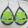 oly-b61be6a2c08c6309fd327490d1ee6b06 Wholesale Innovative St. Puckett Festival Earrings Clover Green Rainbow Dwarfs Irish Wooden Earrings