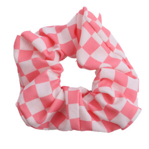 Pink plaid large intestine ring
