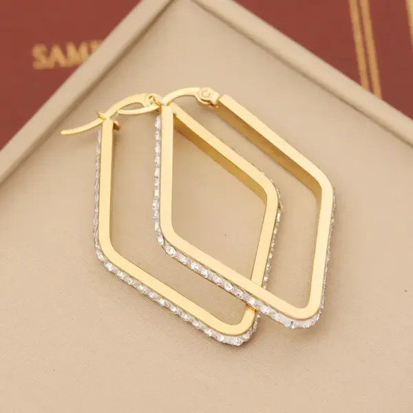 Wholesale PVD Coated 18K Gold Real Gold Plated Star Water Droplets Heart Shape Stainless Steel Retro Commute Waterproof Non Tarnish Earrings