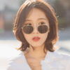 Wholesale Jite 7006 Harajuku Personalized Asymmetrical Sunglasses Fashionable Metal Glasses for Men Literary Style Sunglasses for Women