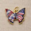 oly-b63eafa9a33bc62dac0aa80094561bbe Wholesale National Flag Pendant 1 Piece Featuring 0.03µm 18K Real Gold Plated Copper In Novelty Style