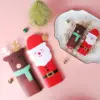 Wholesale Colorful Christmas Gift Packaging Cards Cartoon Design Elegant Set Beautifully Crafted Holiday Candy Wrapping Cards