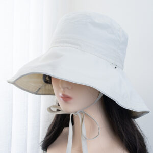 beige white / 9CM brim