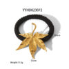oly-b6b86a5b82dd8a779d6858e74f254c5d Wholesale style stainless steel hair accessory for women, autumn and winter, high-end back of head ponytail tie, maple leaf hair tie, wholesale.